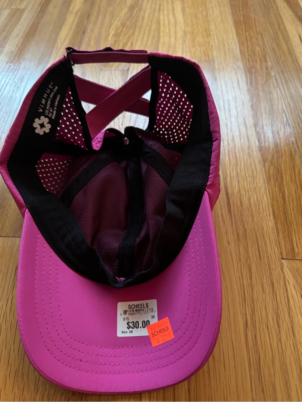 Pink Performance Baseball Cap - Picture 3 of 4